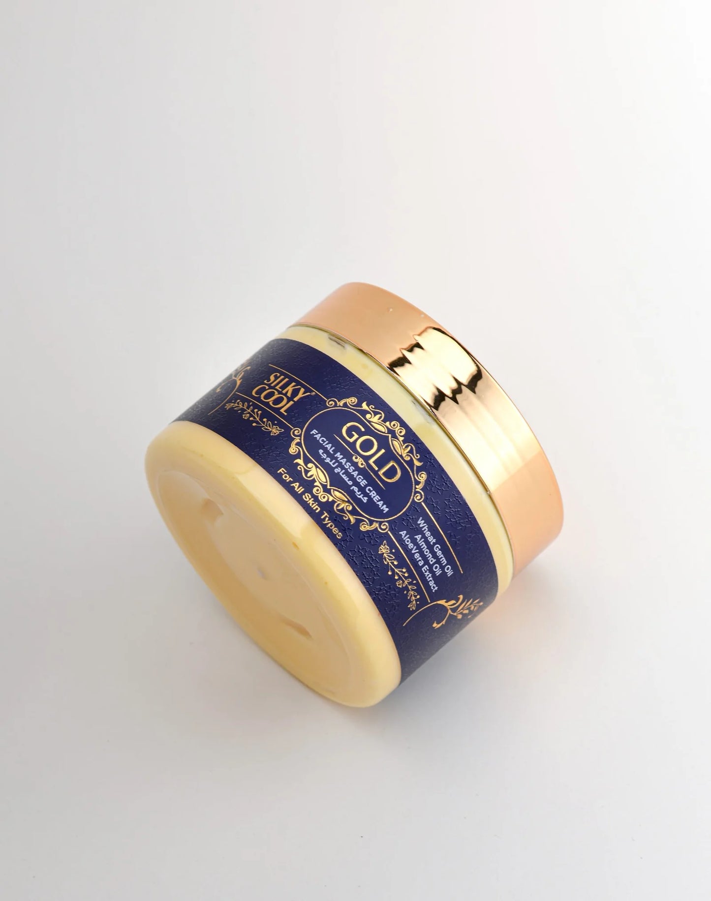 Silky Cool Gold Radiance Facial Massage Cream - Nourishing, Rejuvenating, and Glow-Enhancing Formula 350ml