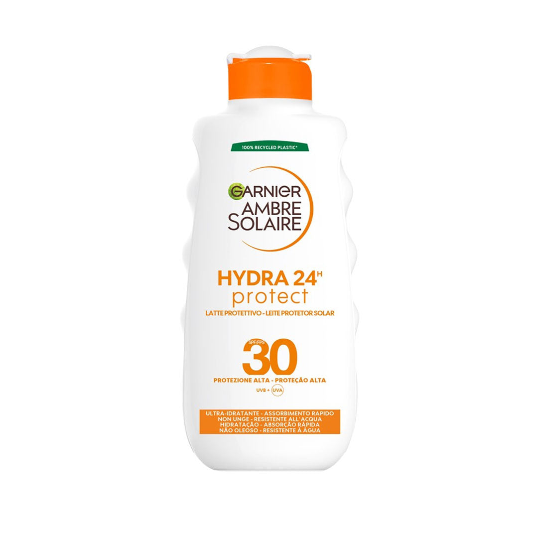 Garnier Ambre Solaire Hydra 24H Protection Lotion: Long-Lasting Hydration and Sun Protection for a Smooth, Radiant Glow