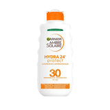 Garnier Ambre Solaire Hydra 24H Protection Lotion: Long-Lasting Hydration and Sun Protection for a Smooth, Radiant Glow