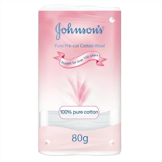 Johnson's Pure Pre-Cut Cotton Wool 80g