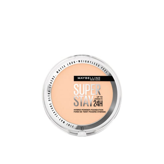 Maybelline Super Stay Up to 24HR Hybrid Powder-Foundation, Medium-to-Full Coverage Makeup, Matte Finish,