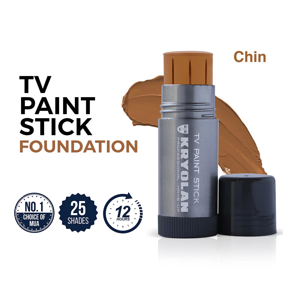 Kryolan TV Paint Stick – High-Coverage Cream Foundation for Professional Makeup