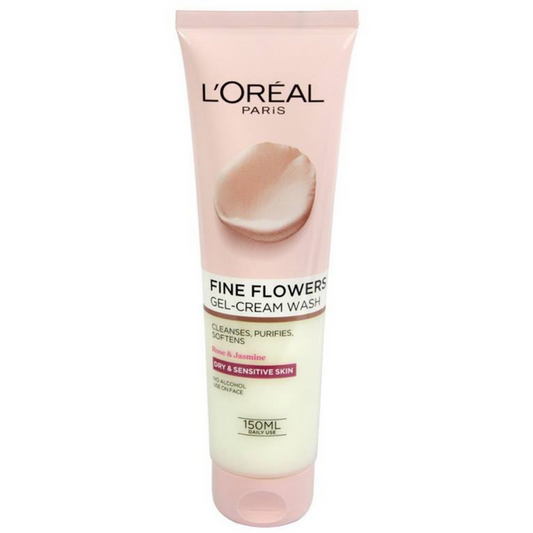 L'Oréal Paris Fine Flower Gel Cream Wash: Gentle Cleansing with a Touch of Floral Luxury for Smooth, Radiant Skin