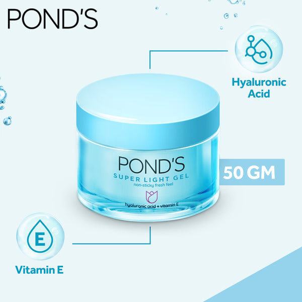 Pond's Super Light Gel: Refreshing Hydration for a Lightweight, Dewy Finish