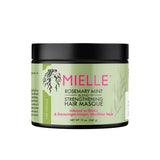 Mielle Organics Rosemary Mint Strengthening Hair Masque, Essential Oil & Biotin Deep Treatment, Miracle Repair for Dry, Damaged, & Frizzy Hair, 340g