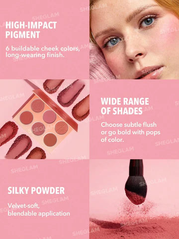 SHEGLAM FLORAL FLUSH BLUSH PALETTE BLUSHING BOUQUET