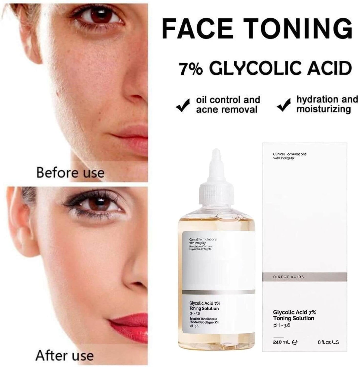 Glycolic Acid 7% Toning Solution – 240ML