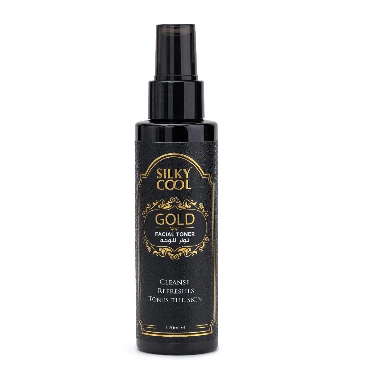 Silky Cool Gold Infused Radiance Facial Toner - Hydrating & Revitalizing Formula (120ml)