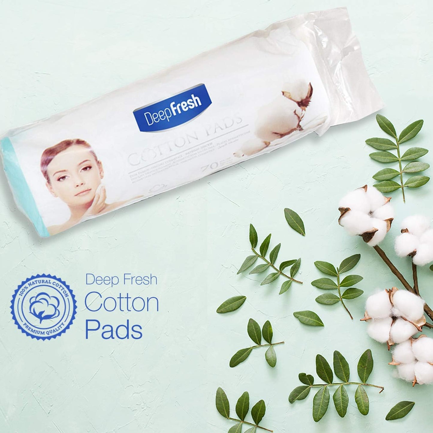 Deep Fresh Cotton Pads 100 Pcs – Soft, Gentle, and Perfect for Everyday Care