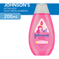 Johnson's Shampoo Collection: Milk + Rice, Shiny Drops, and Strong & Healthy 200ml