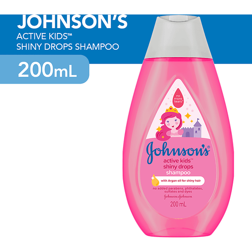 Johnson's Shampoo Collection: Milk + Rice, Shiny Drops, and Strong & Healthy 200ml