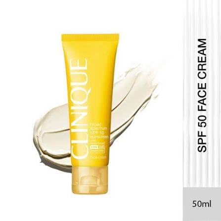 Clinique Sunscreen SPF 50 Face Cream UVA/UVB for Sensitive Skin