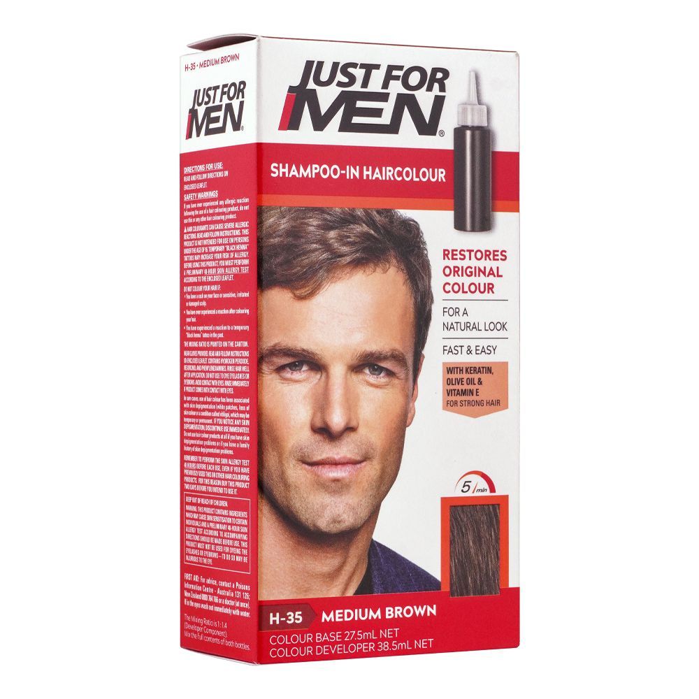 Just For Men Shampoo-In Haircolor - Gray Coverage Solution