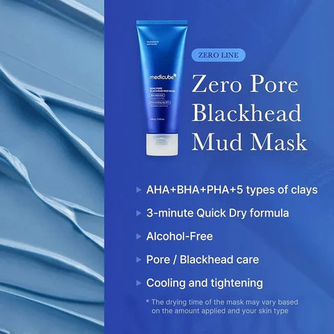 Medicube Zero Pore Blackhead Purifying Mud Mask Deep Pore Cleansing Treatment 100g