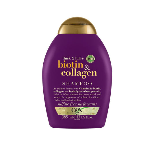 OGX Thick & Full + Biotin & Collagen Shampoo - Enhance Volume and Strength for Fuller Hair