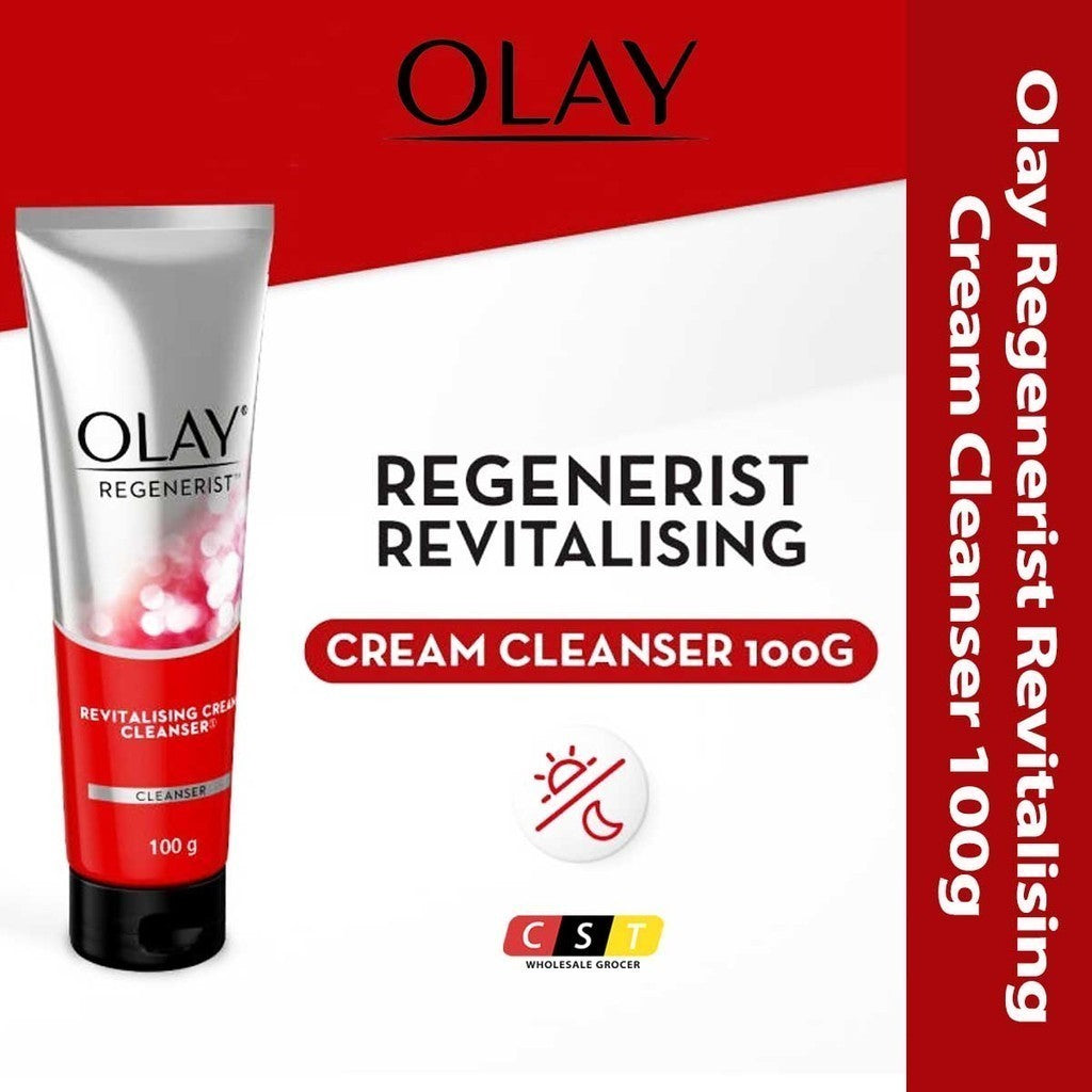 Olay Regenerist Revitalising Cream Cleanser: Gently Exfoliate and Renew for Smooth, Radiant Skin