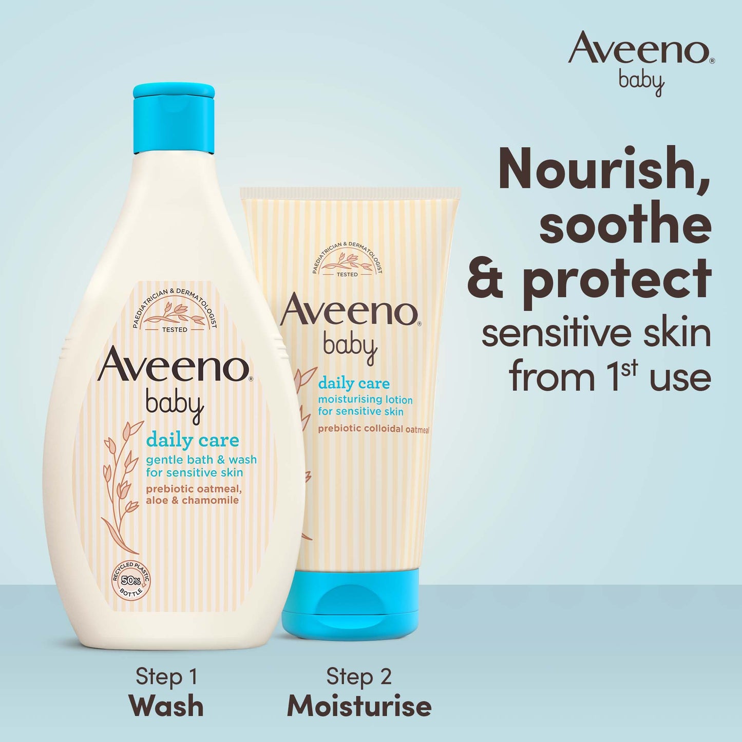 AVEENO BABY MOISTURISING LOTION WASH