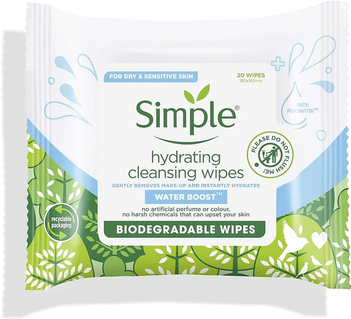 Simple  Cleansing Wipes 20s